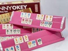 Barbie İnci Ahşap Okey Takımı