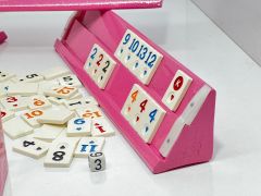 Barbie İnci Ahşap Okey Takımı