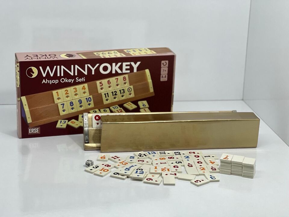 Ahşap Okey Takımı | Altın (Gold) İnci