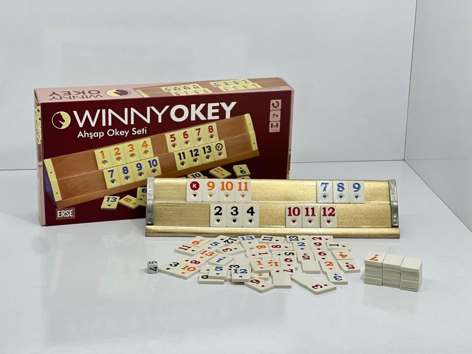 Ahşap Okey Takımı | Altın (Gold) İnci