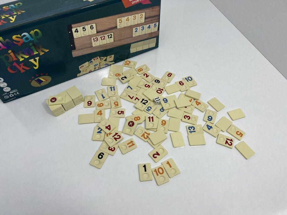 Minyatür Ahşap Okey Seti | Piknik Okey