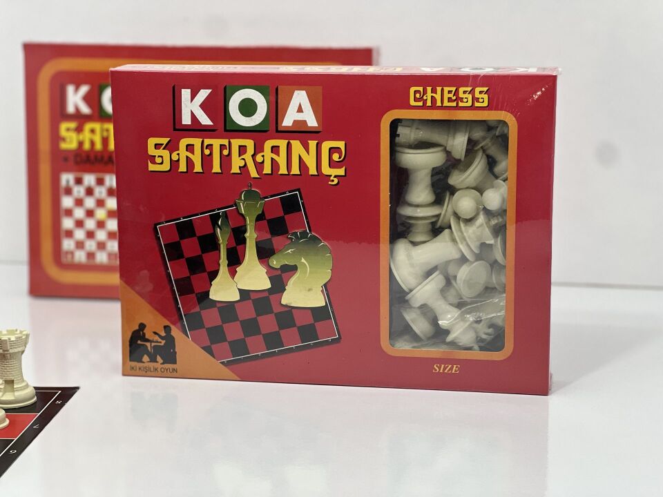 KOA Kutu Satranç Takımı – Turnuva Boy Chess Set
